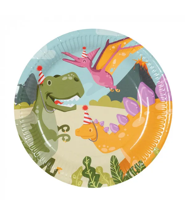 Dino Party Bordjes  (10st)