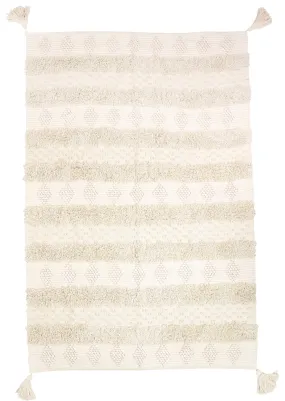 ibzhome Gewoven Kleed Boho Crème 120x80cm