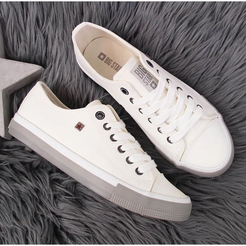 WITTE ECOLEDEREN LOWTOP BIG STAR II274230